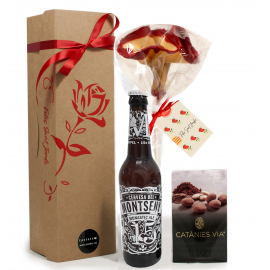 Rosa de galeta maduixa, cervesa i catànies
