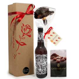 Rosa de galeta, cervesa i catànies