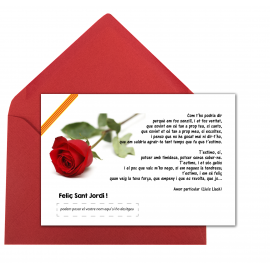Postal Sant Jordi "Amor particular"