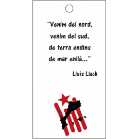 Targeta "Venim del nord..."