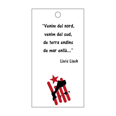 Targeta "Venim del nord..."